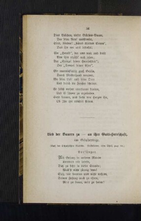 Lied der Bauern zu - an ihre Guts-Herrschaft.