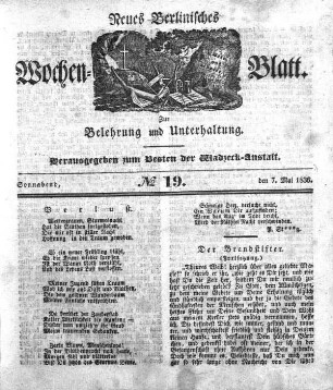 No. 18, Sonnabend, den 7.Mai 1836