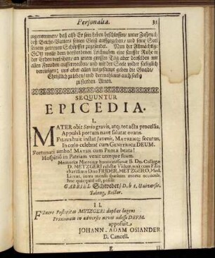Sequuntur Epicedia.