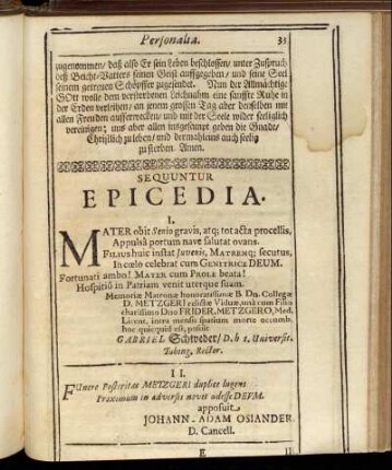 Sequuntur Epicedia.