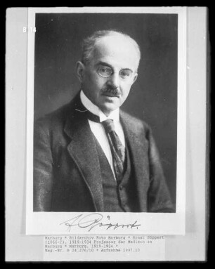 Ernst Göppert (1866-?), 1919-1934 Professor der Medizin in Marburg