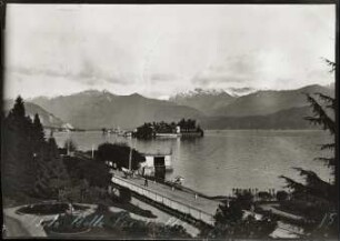 Lago Maggiore, Panoramablick vom Seeufer bei Stresa
