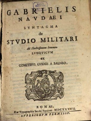 Syntagma de studio militari