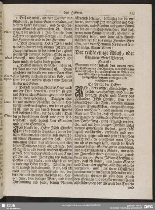 Der rechte einige Ablaß, oder Gnaden-Brief Gottes : Das ist: Summa und Inhalt des neuen ewigen Testaments und Bundes, den GOtt aus lauter Gnaden durch Christum im Wort mit uns Menschen gemachet, und durch seine heilige Sacramente versiegelt und versichert hat