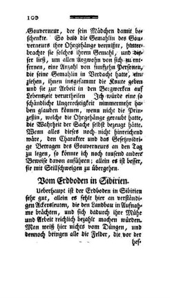 Vom Erdboden in Sibirien.