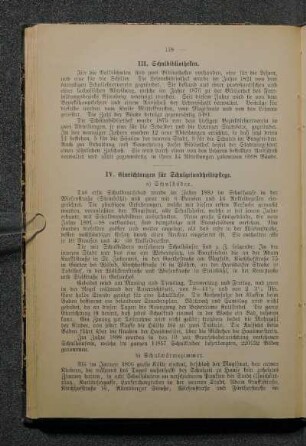 III. Schulbibliotheken.