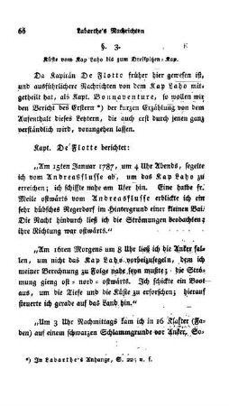 §. 3. Küste vom Kap Laho bis zum Dreispitzen-Kap.