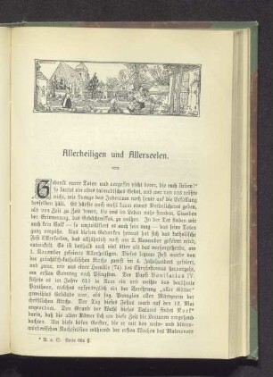 Allerheiligen und Allerseelen.