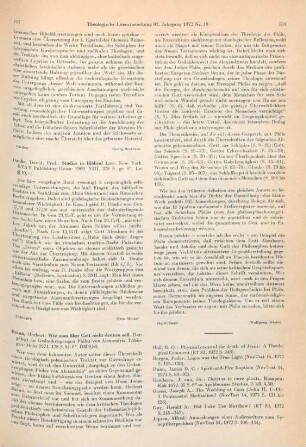 757 [Rezension] Daube, David, Studies in biblical law