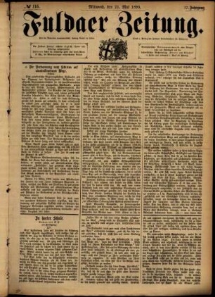 Ausgabe vom Mittwoch, den 21. Mai 1890.