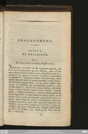 Caput I. De Religione.