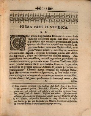 Disp. hist. theol. inaug. de variis ecclesiae Romanae moliminibus methodisque in revocandis, convertendisque, quos vocant, haereticis