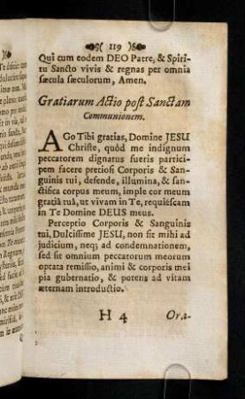 119-124, Gratiarum Actio post Sanctam Communionem ...