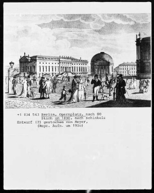 Opernplatz mit ehemaliger Hofoper und Hedwigskirche
