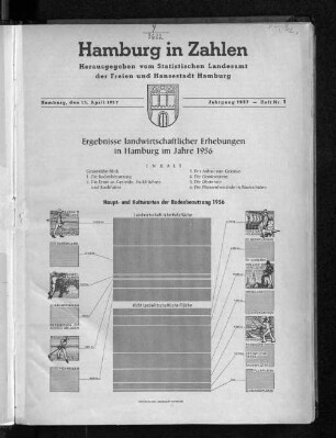 Ergebnisse landwirtschaftlicher Erhebungen in Hamburg im Jahre 1956