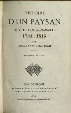 Histoire d'un paysan, 4. Le citoyen Bonaparte : 1794 à 1815