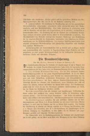 ¬Die¬ Brandversicherung