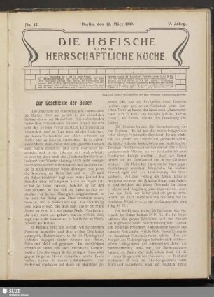 Nr. 12, 15. März 1909