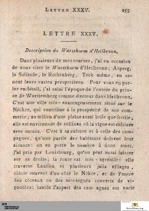 Lettre XXXV