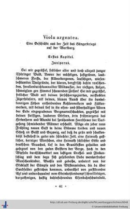 1. Kapitel. Juniperus.