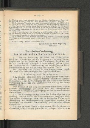 Betriebs-Ordnung