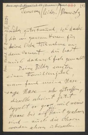 Brief an Ferruccio Busoni, 13.07.1895