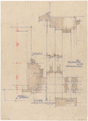 Döllgast, Hans; München - Harlaching; Wohnhaus Dir. Rausche - Küchenausgang (Details)