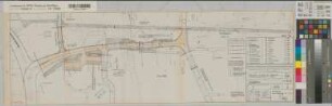 Münster (Münster) Berg Fidel Straßenbau Lageplan Blatt 8 Erschließungsstraßen A2/Weg M (Ter Borch Straße/ Hülsenbusch) 1968/69 1 : 500 29 x 90 Pause Tiefbauamt Stadt Münster Regierung Münster Nr. 34021