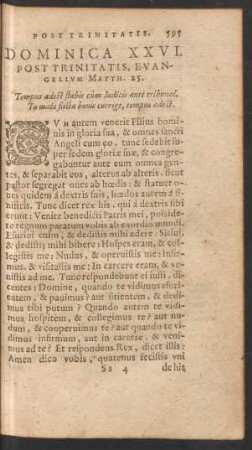 Dominica XXVI. Post Trinitatis ...