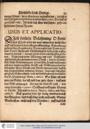 Usus et Applicatio.