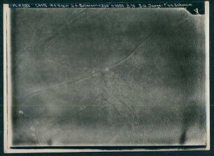 Foto der Stellungen südöstlich von Bullecourt zwischen Arras und Cambrai (Luftbild)