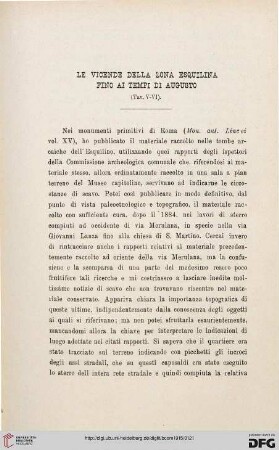 42: Le vicende della zona esquilina fino ai tempi di Augusto