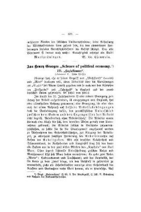 Aus Henry Georges "Science of political economy"