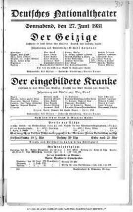 Der Geizige