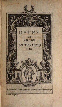 Opere del Abate Pietro Metastasio, 9