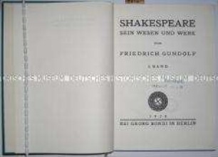 Literaturwissenschaftliche Veröffentlichung über Shakespeares Wesen und Werk (Band 1)