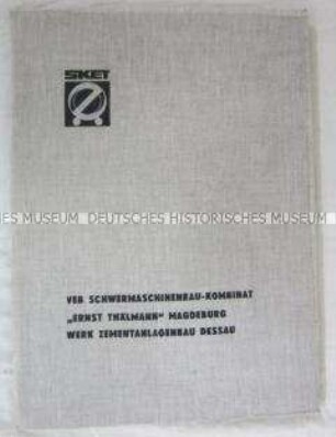 Grafikmappe des VEB Zementanlagenbau Dessau