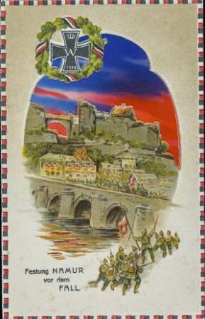 Festung Namur vor dem Fall.