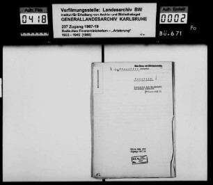 Hirschler, Heinrich, Kaufmann, Mannheim Käufer: Margareta Elisabeth Hirschler, Mannheim Laberbuch-Nr. 22416/4 Mannheim
