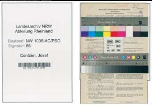 Entnazifizierung Josef Contzen , geb. 15.03.1918 (Kaufmaennischer Angestellter)