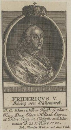 Bildnis des Fridericus V.