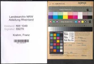 Entnazifizierung Franz Krahm , geb. 05.02.1911 (Zahnarzt)