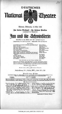 Jan und die Schwindlerin