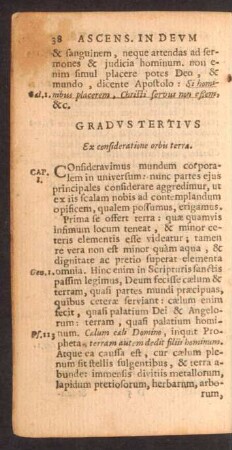 Gradus Tertius Ex consideratione orbis terrae