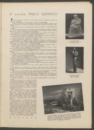 El escultor Pablo Serrano