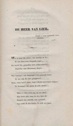 De heer van lier