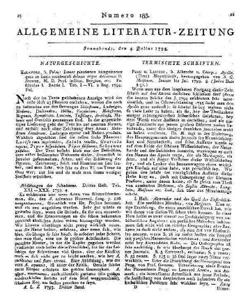 Apollo. Monatschrift. Jan.-Jul. Hrsg. von A. G. Meißner. Prag, Leipzig: Albrecht 1793