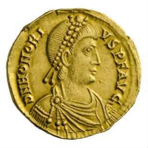 Münze, Solidus, 402 - 406 n. Chr.