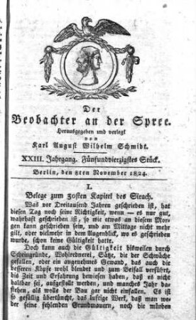 45. Stueck, 8. November 1824