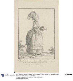 Gallerie des Modes et du Costume Français: Jeune dame en Polonaise. K.60